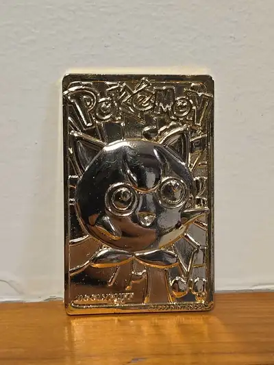 1998 pikachu illustrator pokemon card Loona Gold Plated Metal Collectible Card *FINAL SALE* – Shark Robot