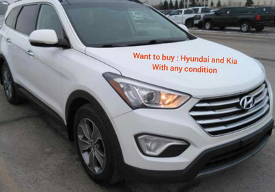 Buying $ Hyundai and Kia ( with damaged engine )
