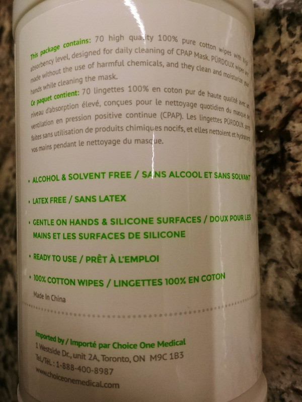 Purdoux CPAP Mask Wipes in Health & Special Needs in Brantford - Image 2