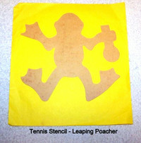 Vintage “Tennis Bumm” Stencils, original package new, 2 patterns