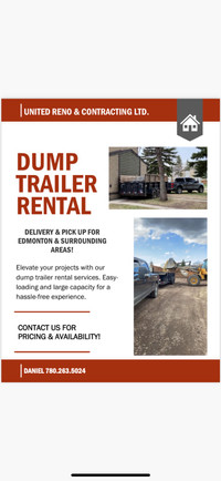 Dump trailer rental