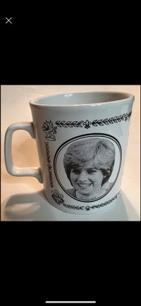Prince Charles Lady Diana Marriage 1981 Mug Cup Vintage 