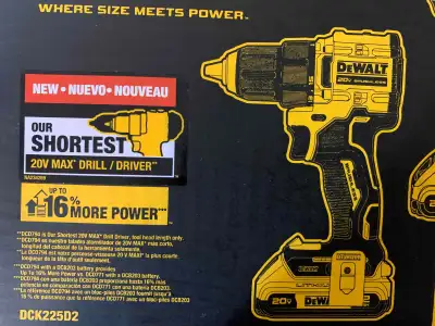 drill only NEW Dewalt Brushless Compact 1/2 Drill, Sells $239, View more