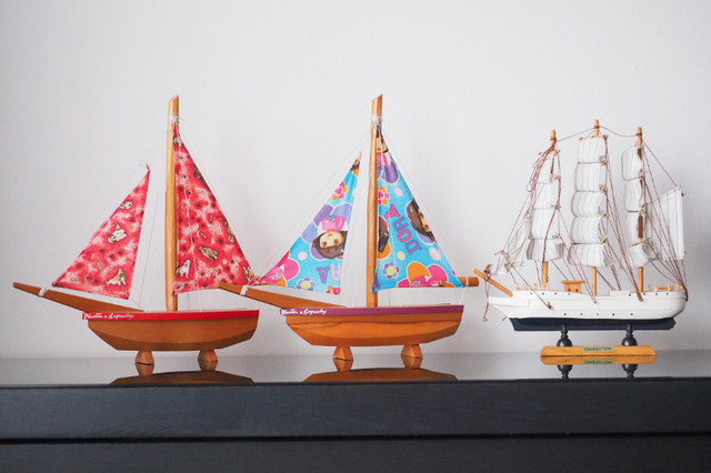 Maquettes de bateaux en bois 3 ships wooden models dans Jouets et jeux  à Ville de Montréal - Image 3