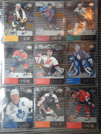Cartes de hockey Upper Deck Ice & diff Wayne Gretzky collections