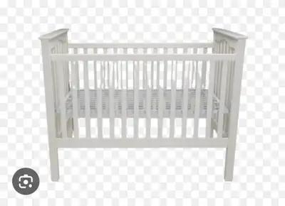 This Pottery Barn grey crib is perfect for your little one's nursery! While it has been used, it's s...