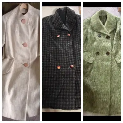 This is for 3 Vintage 1950's women's long coats they are as follows. They are each sold separately s...