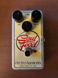 Electro-Harmonix Soul Food Transparent Overdrive Guitar Pedal
