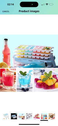 Ice Cube Trays with Locking Lid