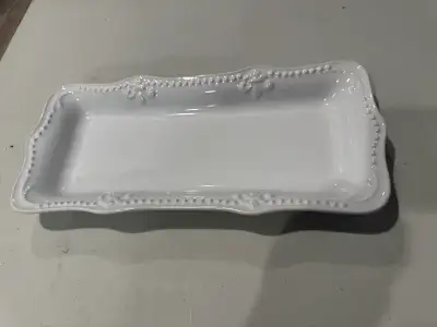 White Serving Platter, View more