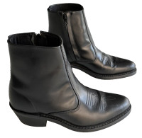 Mens Laredo 62001 Long Haul 7" Black Zipper Leather Top Boots