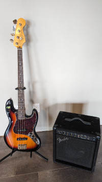 Squire Jazz Bass with Fender Amp