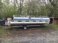 24 ' Pontoon boat and trailer