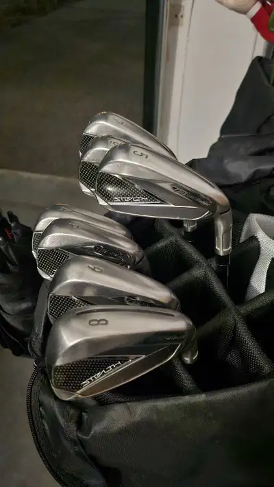 FOR SALE: TaylorMade Stealth Irons – Upgraded Graphite Shaft (S), View more