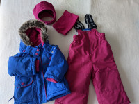 OshKosh snowsuit size 18 months, plus 1 hat and a neck warmer