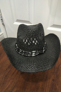 Black cowboy hat size medium