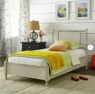 Solid wood single-twin bed, Brand new in box, View more