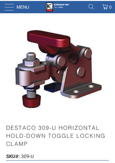 Two De-Sta-Co Clamps. (Destaco) Never taken out of the bag. Yesterday for shaper jigs, today for a C...