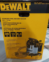 Dewalt Wet Dry Vac 10 gal. Stainless-steel Vacuum (sealed box)