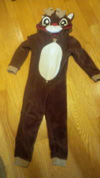 Rudolph the Red Nosed Reindeer fuzzy onesie