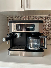 DeLonghi All In One Coffee & Espresso Maker, Adjustable Frother
