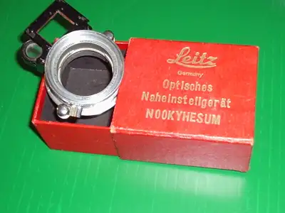 Leica 5cm Nookyhesum Closed Focus Attachment, View more
