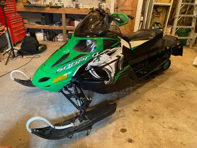 Very well maintained and clean sled . Has a 1.25 ripsaw studded track with no pullouts . Also has re...