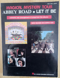 BEATLES - PIANO / VOCAL / GUITAR - PRINTED MUSIC TO 3 ALBUMS