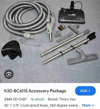 Thoro-vac central vacuum accessories 