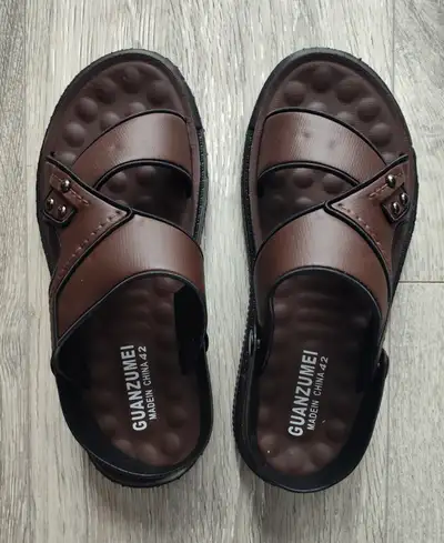 Sandals, faux leather., View more