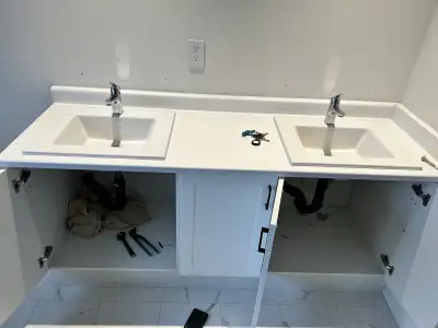 Double sink countertop - Laminate , View more