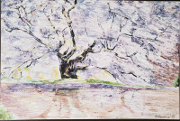 Peinture a l'huile / Oil painting "Sakura"