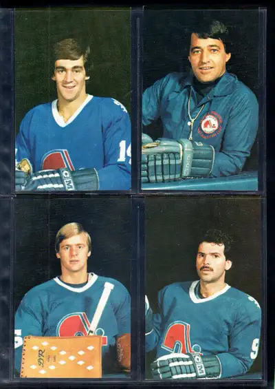 1981-82 NORDIQUES DE QUEBEC POSTCARD SET CARTE POSTALE TRÈS RARE, View more