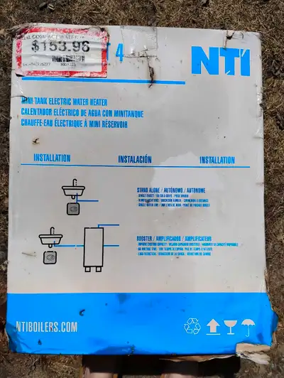 Bought for camp. Didn't end up using, has been stored in garage since fall. Store price on box in ph...