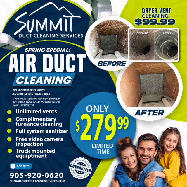 Summit Duct Cleaning Services in Cleaners & Cleaning in Hamilton