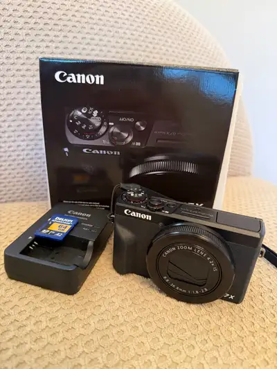 Canon PowerShot G7X Mark III + SD Card, View more