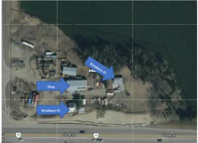5.99 Acres of land zoned C4 Hiway Commercial in Lacombe at intersection of Highway 12 and 76 Street....