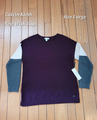 Women’s Calvin Klein Sweater, New With Tags - St.Thomas 