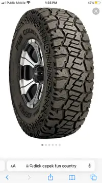 Wanted : Dick Cepek fun country tires 35 12.5 20