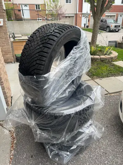 4 Winter Tires , lightly used only 1 season. Plenty of tread left. Continental Ice Contact XTRM.