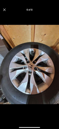 4 all season tires with rims in great condition where off Honda
