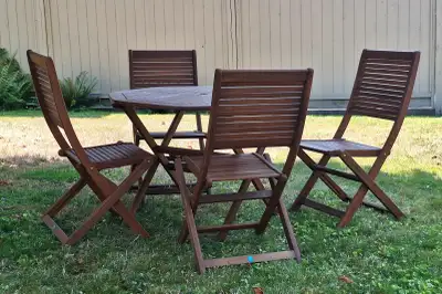 Hardwood Garden Furniture 5-piece Patio Set, View more