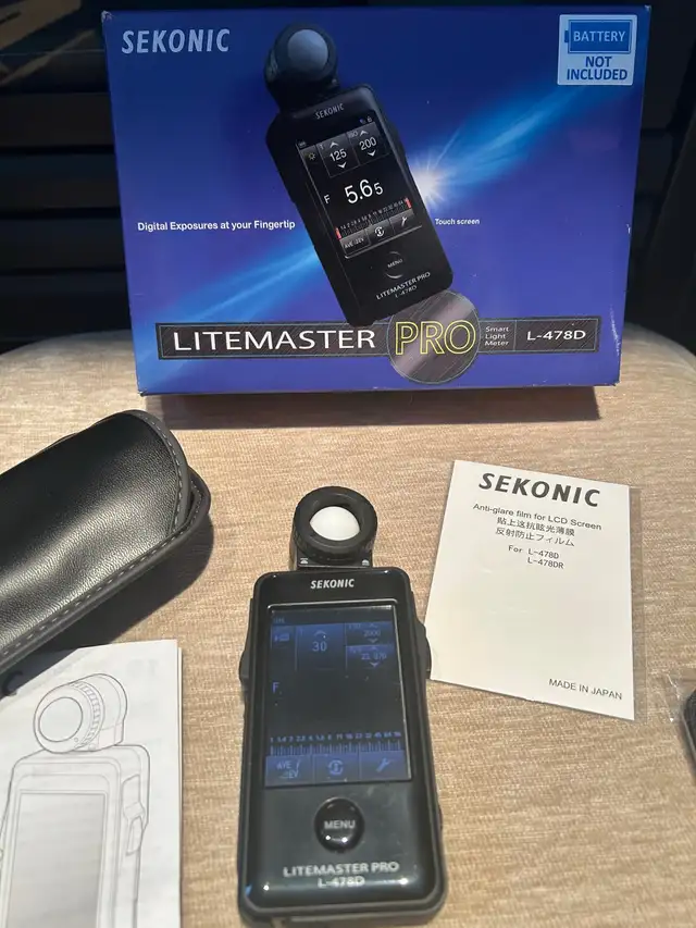 used Sekonic LITEMASTER PRO L-478D light meter.Still in original in Cameras & Camcorders in Markham / York Region - Image 4