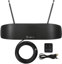Bow Smartpass Amplified TV/FM Antenna, Black