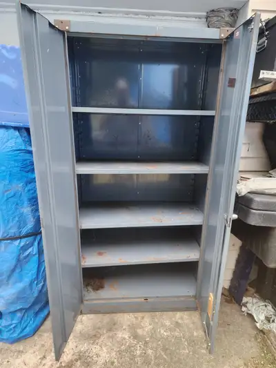 Steel Cabinet With Adjustable Steel Shelves W Reinforced Corners, View more