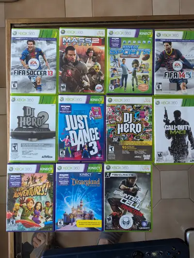 XBox 360 S + Kinect + Games, View more