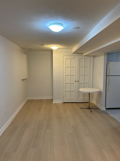 1 Bed, 1 Bath, newly renovated basement with private entrance and parking in a highly desirable neig...