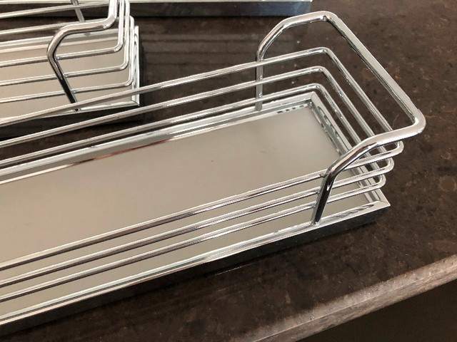 KITCHEN/OIL DRAWER CHROME BASKETS (3) in Kitchen & Dining Wares in Markham / York Region - Image 2