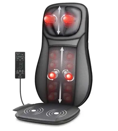 Chair Neck & Back Massager with Heat, Kneading, Rolling Massage, View more
