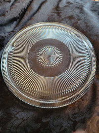 1950s Jeanette Glass cake plate